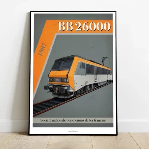 Affiche A2 Locomotive BB26000 – 800Tonnes-BB26000