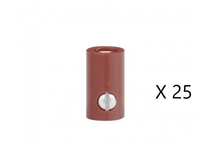 25 Fiches femelles 2.6mm marron UTM-72825 – Image 2